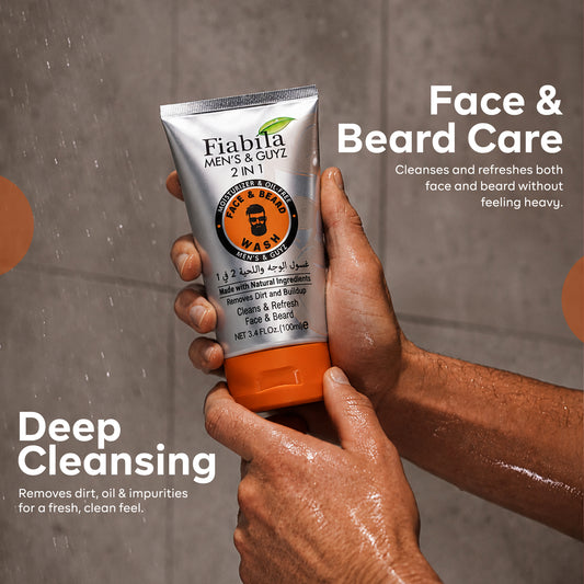 MEN’S & GUYZ 2-in-1 Face & Beard Wash