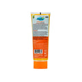 Tube of sunscreen with visible branding on a white background