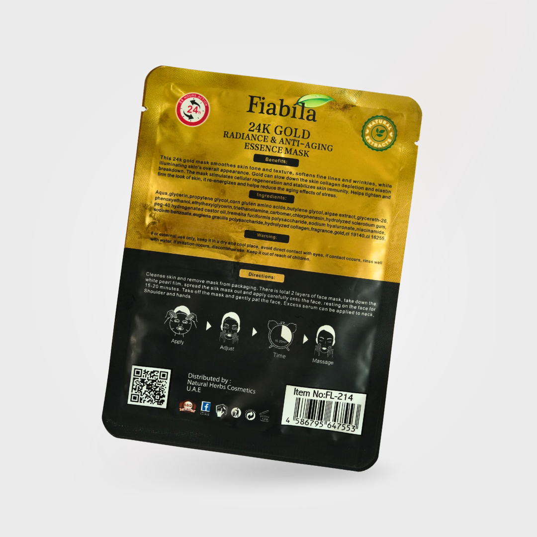 Fiabila 24K Gold Sheet Mask