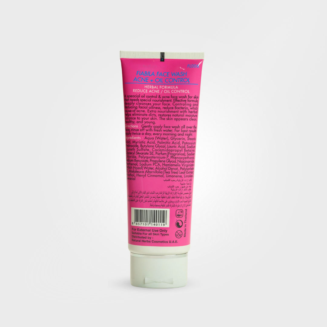 Fiabila Acne & Oil Control Face Wash,Whitening & UV Protection
