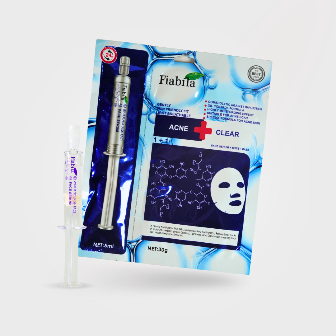 Fiabila Acne Clear Face Serum & Sheet Mask