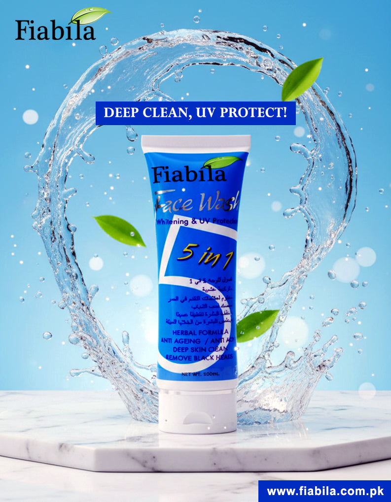Fiabila 5 in 1 Face Wash – Whitening & UV Protection
