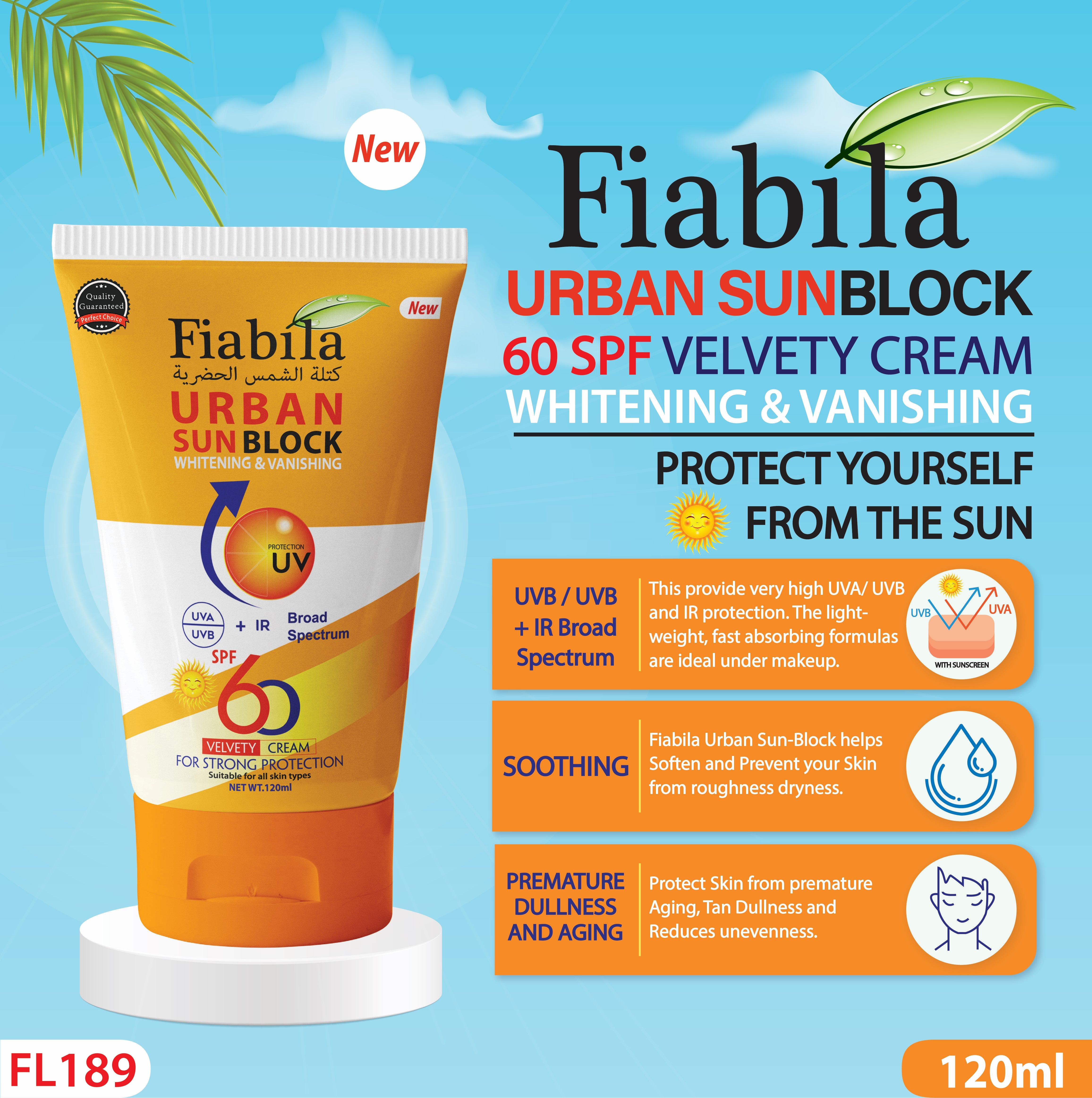 Fiabila Urban Sun Block SPF 60