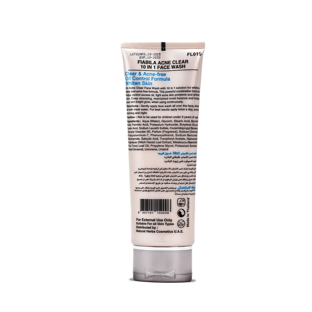 Acne Clear 10 in 1 Face Wash