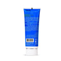 A blue squeeze tube of Almyo Fabber Face Wash 5-in-1 shown from the back, featuring white text and a white cap, on a clean white background.