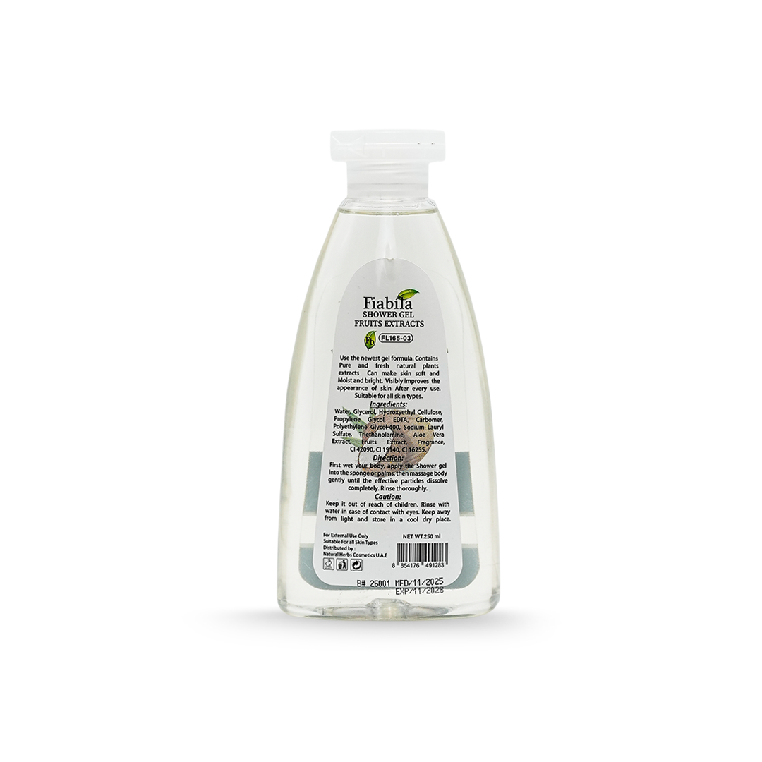 Clear bottle with a label on a white background