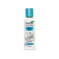 A bottle of Fiabila Fair & White Cleansing Milk, Goat Milk variant, featuring a white bottle with a metallic teal cap and a clean white background.