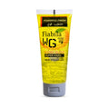 Fiabila WCS Super Hard W70 Hair Styling Gel in a yellow squeeze tube with a gray cap, shown on a white background.