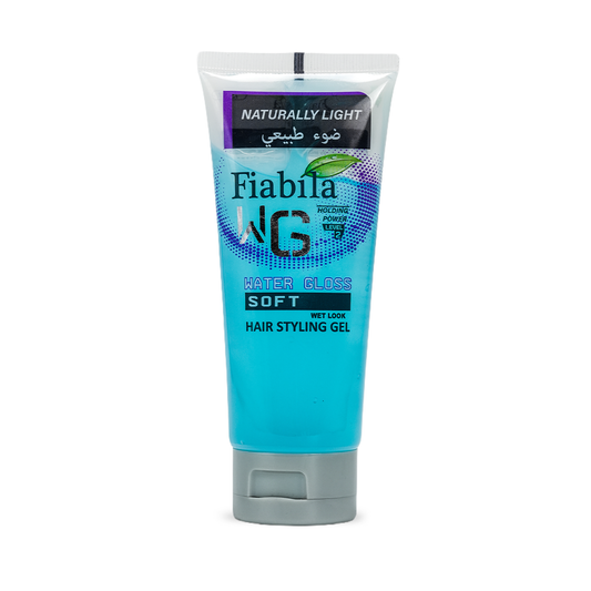 Fiabila hair styling gel tube on a white background