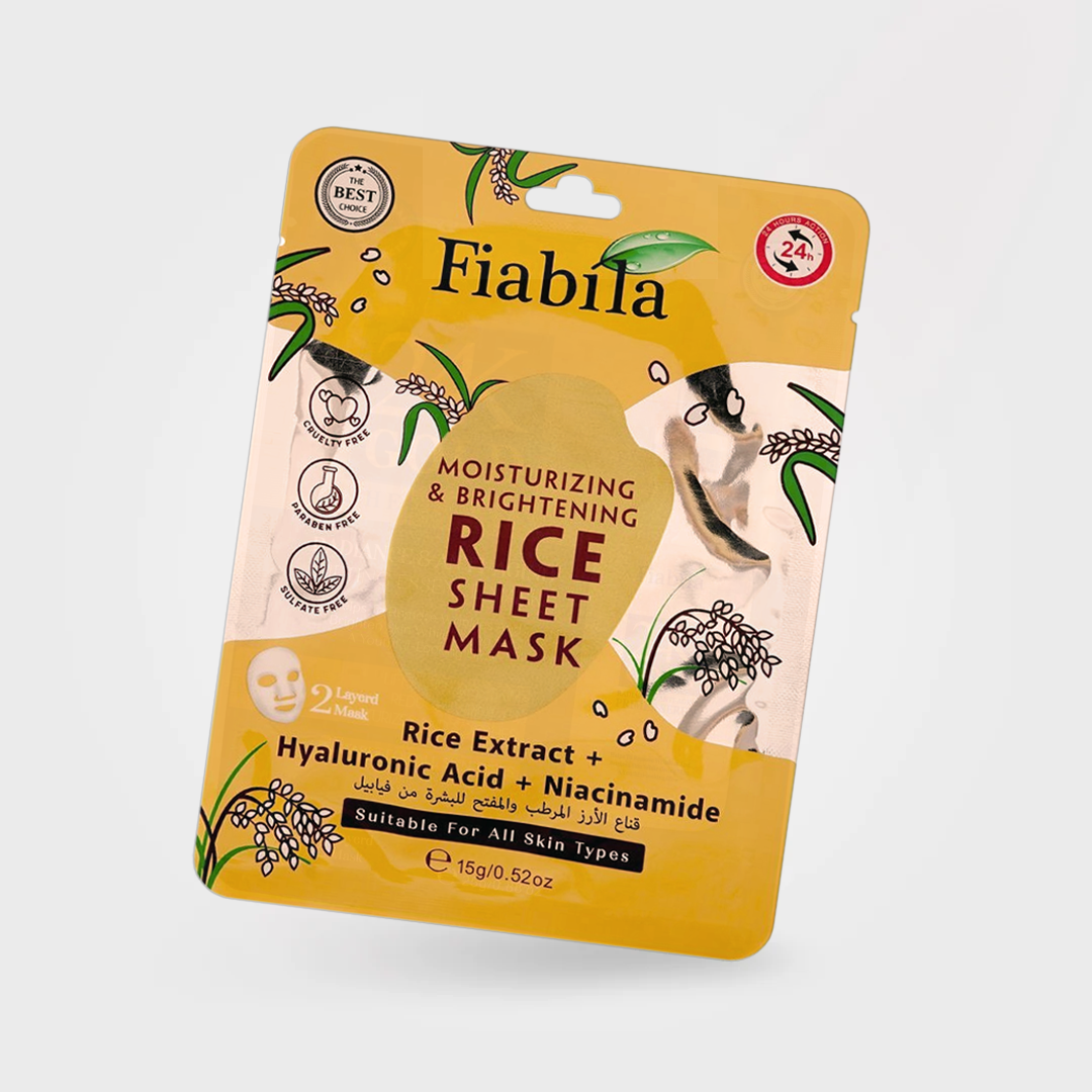 Fiabila Moisturizing & Brightening Rice Sheet Mask