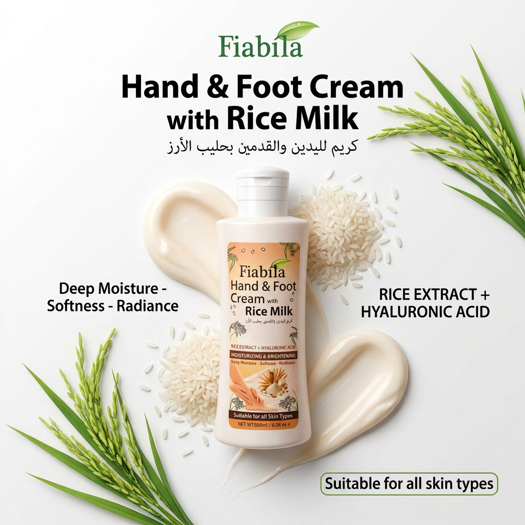 Fiabila Hand & Foot Cream with Rice Milk