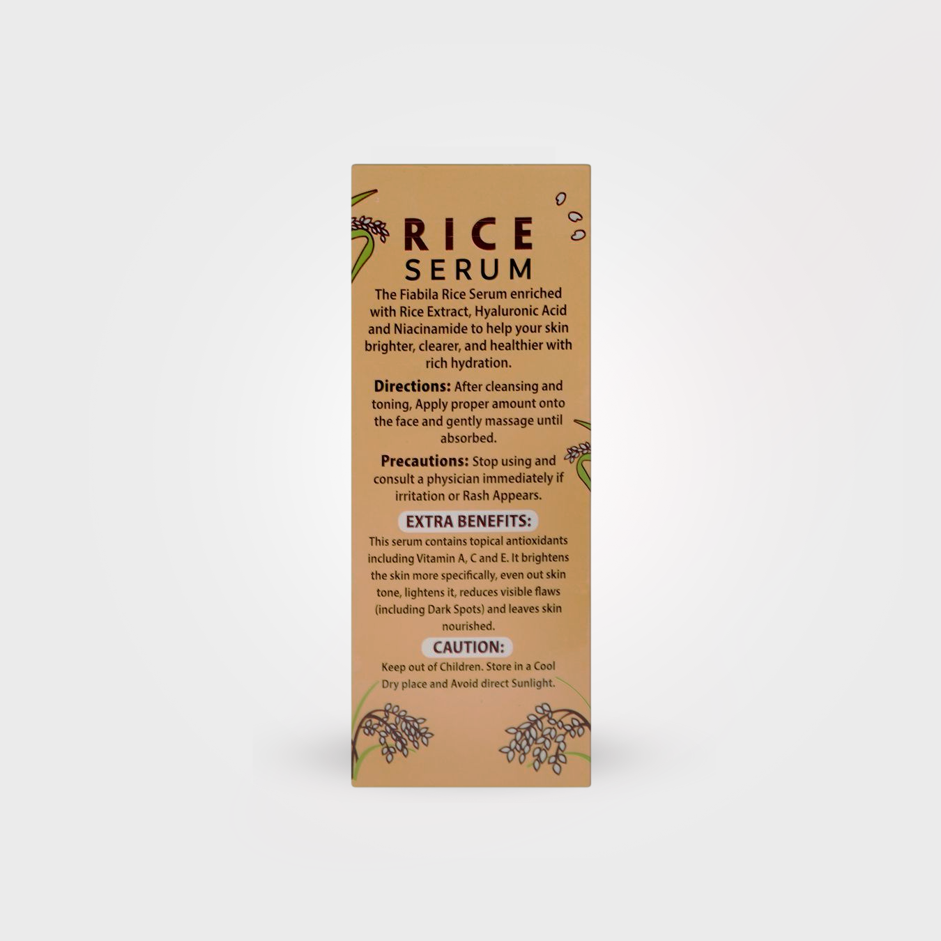 Fiabila Rice Serum – Moisturizing & Brightening