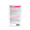 The back of a Fabla cold wax strip package, showing product code FLO23LE, usage instructions, precautions, and a barcode on a white background.